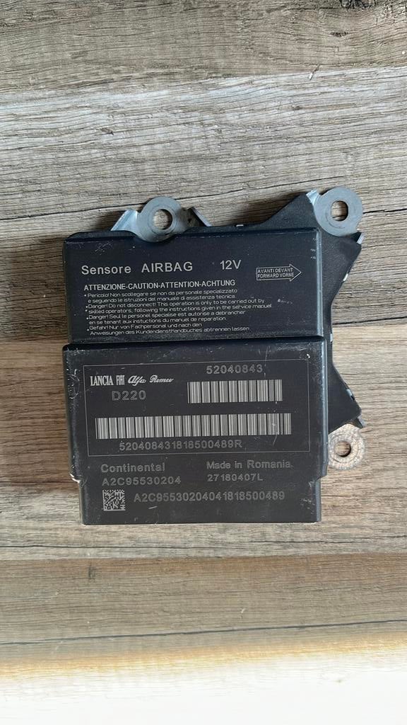 Fiat 500 airbag module 52056238 / 52040843, Auto-onderdelen, Ophalen, Gebruikt, A, Fiat