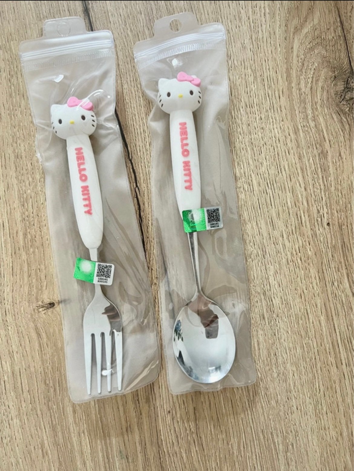 Sanrio Hello Kitty fork and spoon NEW, Huis en Inrichting, Ophalen of Verzenden, Nieuw, Overige typen