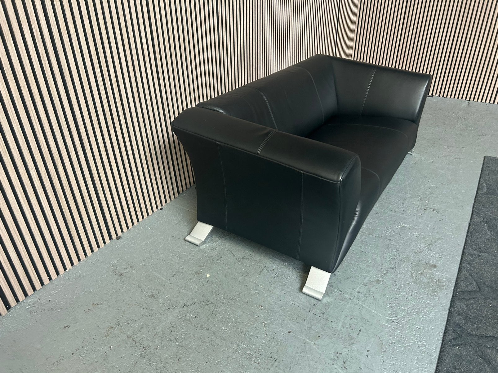 GRATIS LEVERING Rolf Benz 332 Bank Leer 189x86 GEREINIGD, Huis en Inrichting, Banken | Bankstellen, 150 tot 200 cm, Ophalen of Verzenden