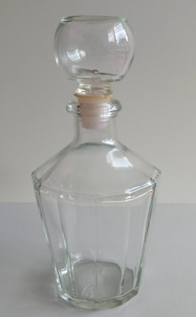 glazen stopfles (02) met merkje op de bodem, Ophalen of Verzenden, Gebruikt, Overige materialen, Overige typen