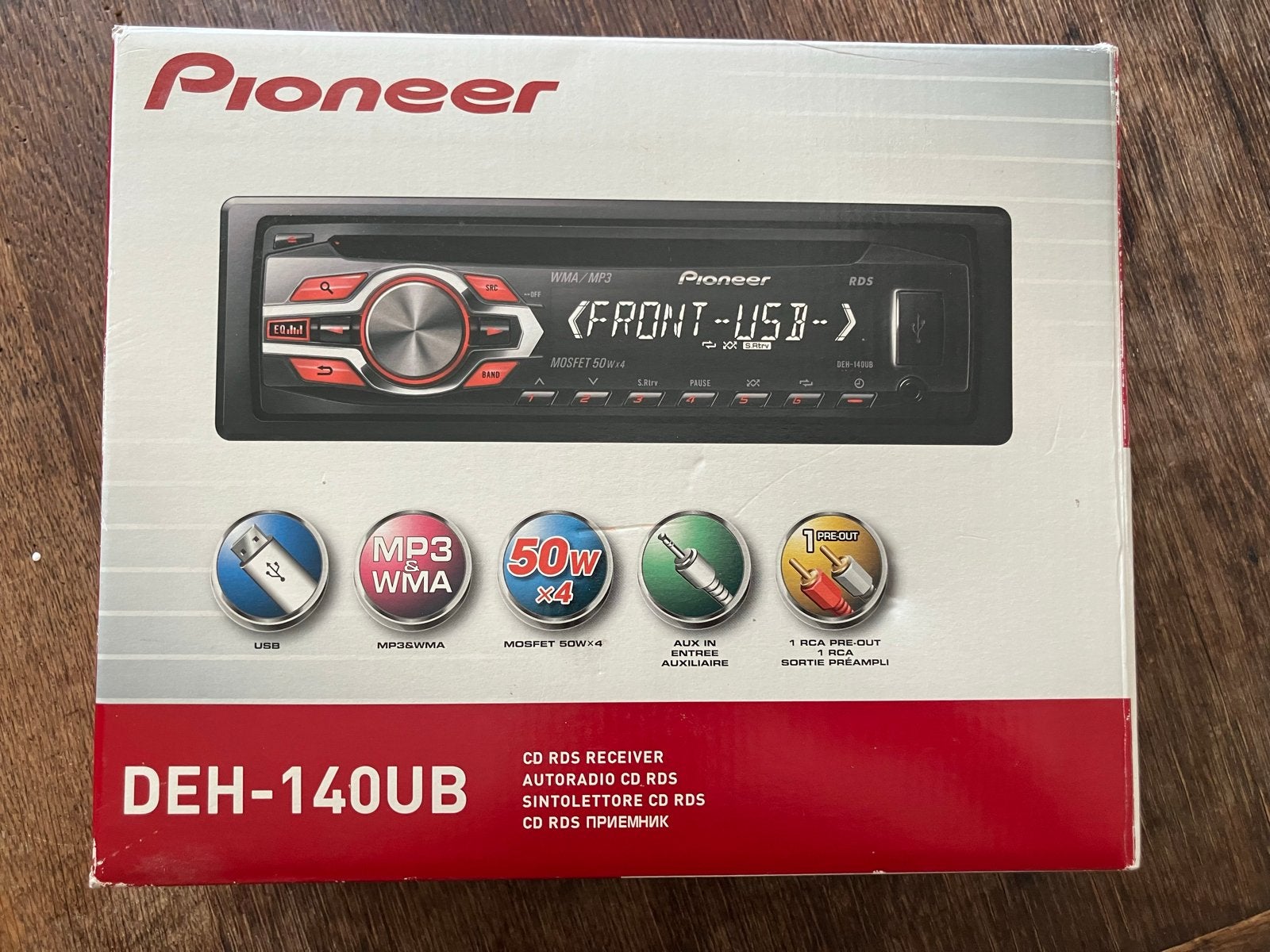 Pioneer Autoradio DEH-140UB CD RDS Receiver, Auto diversen, Ophalen of Verzenden, Nieuw