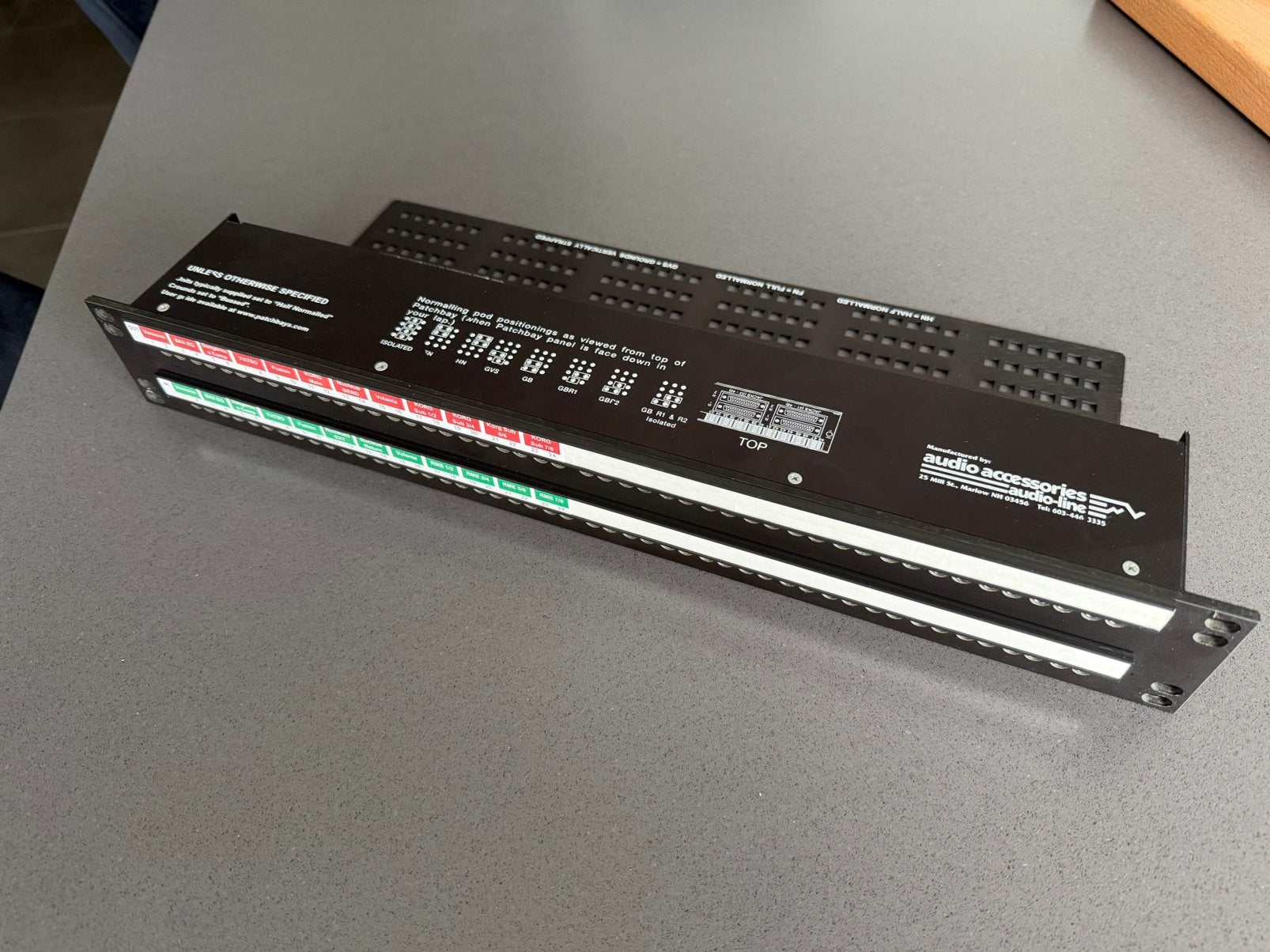 Audio Accessories SHORTI Bantam DB25 Patchbay, Ophalen of Verzenden, Zo goed als nieuw, Audio