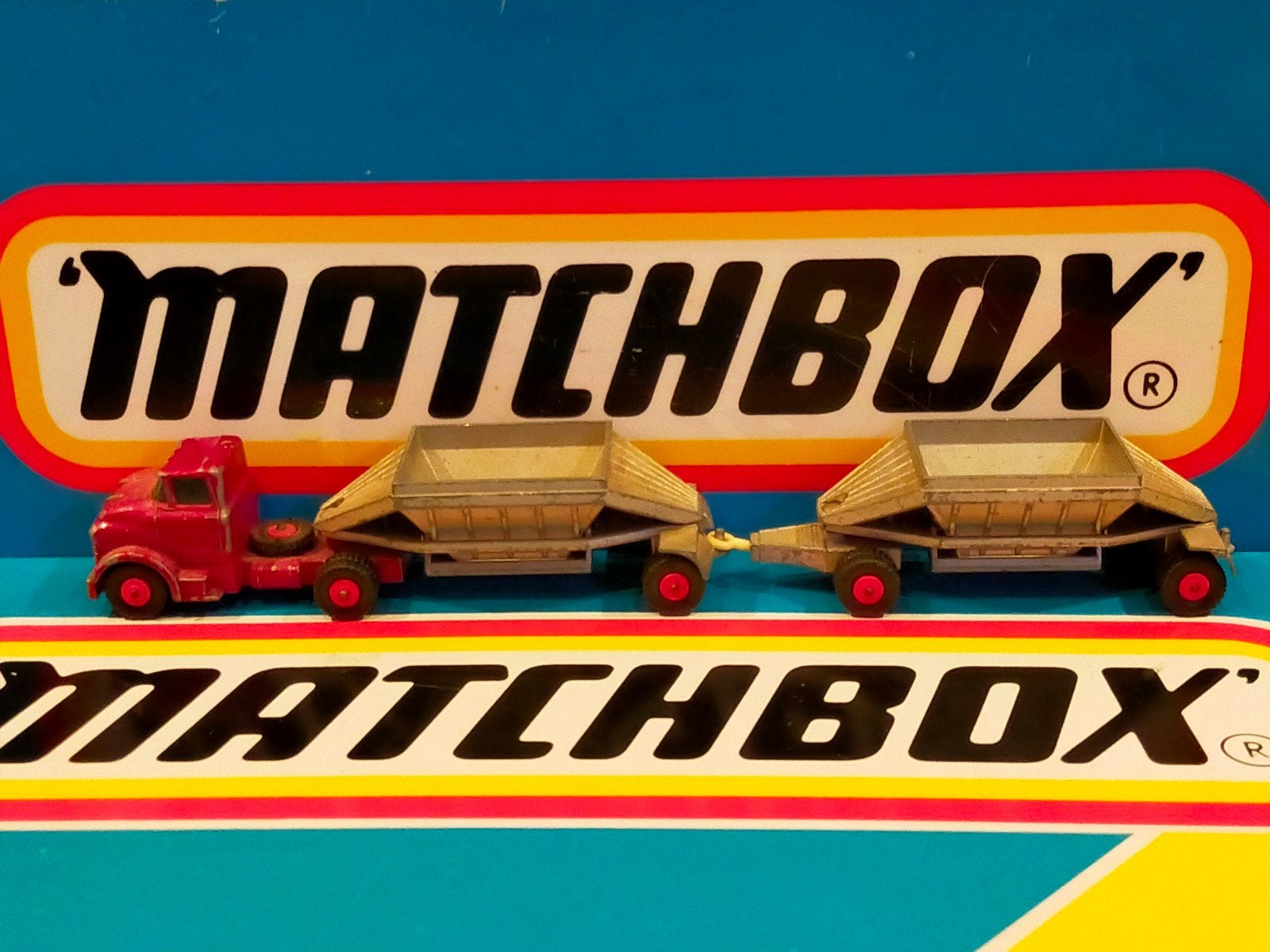 Matchbox Kingsize Double Hopper, Ophalen of Verzenden, Gebruikt, Bus of Vrachtwagen, Matchbox