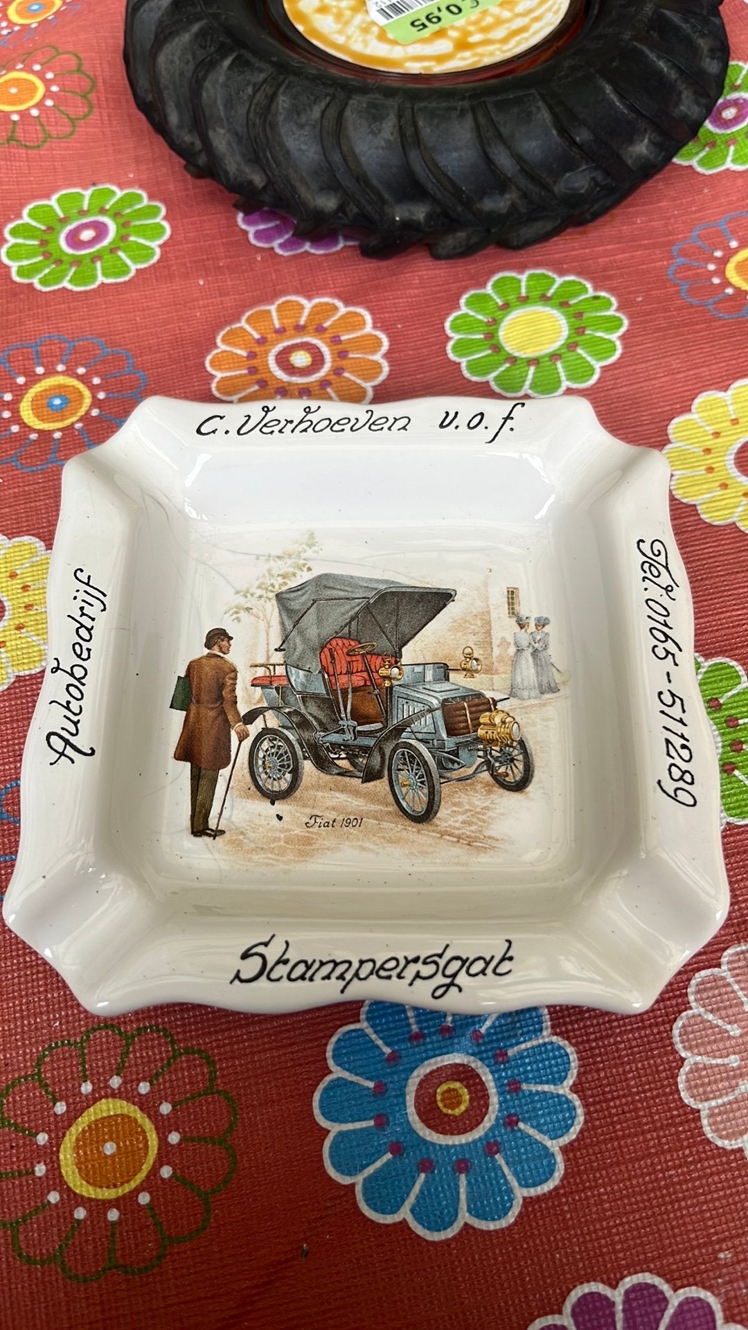 Asbak auto bedrijf, Verzamelen, Ophalen of Verzenden, Asbak