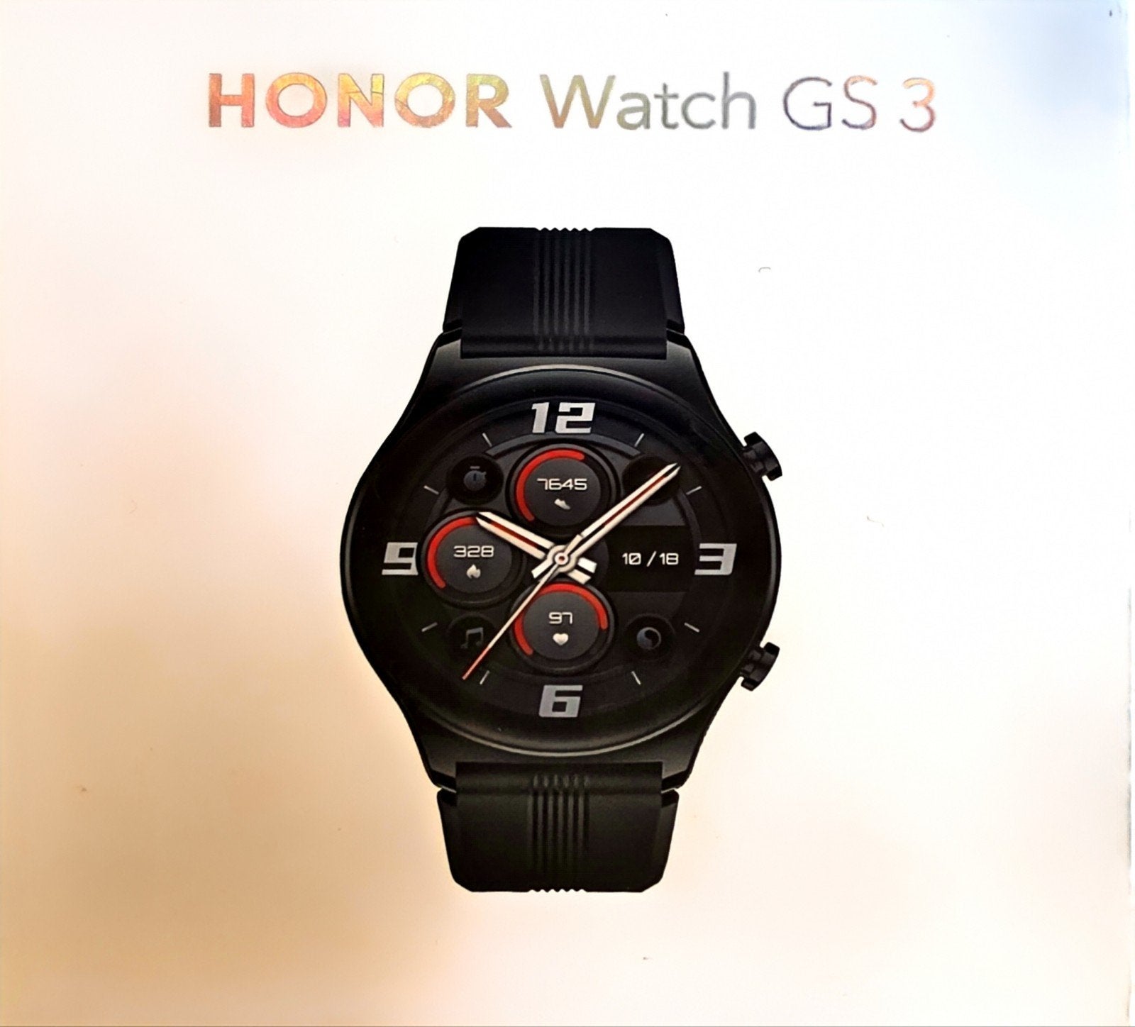 Honor Watch GS 3 Midnight Black Smartwatch, Gebruikt, Zwart, Honor, Ophalen of Verzenden