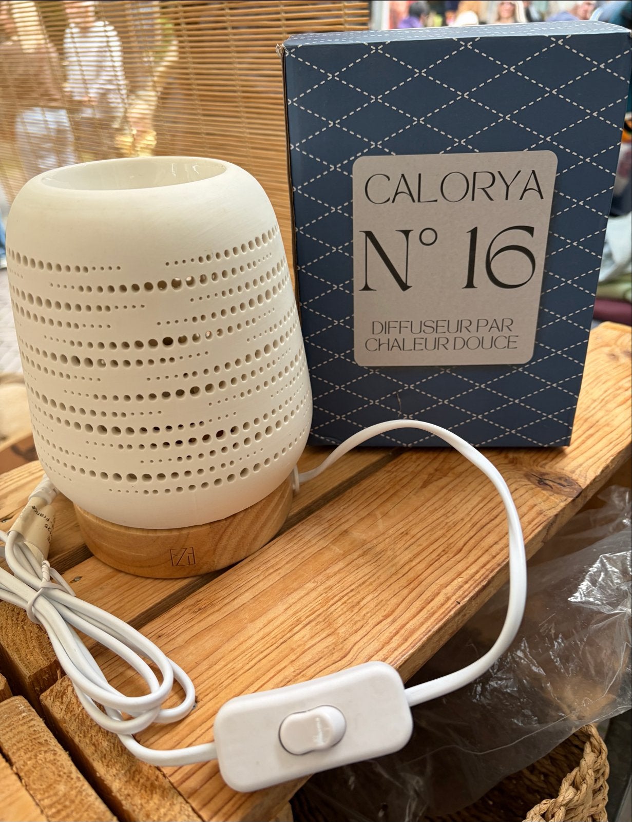 Calorya N16 Diffuser: Keramische Geurbrander met Licht, Ophalen of Verzenden, Nieuw, Aroma