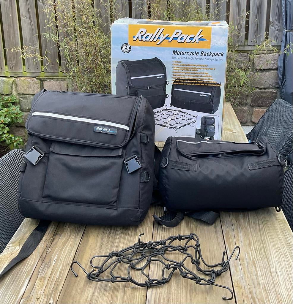 Motor zadeltas set achter, Motoren, Accessoires | Koffers en Tassen, Ophalen, Zo goed als nieuw