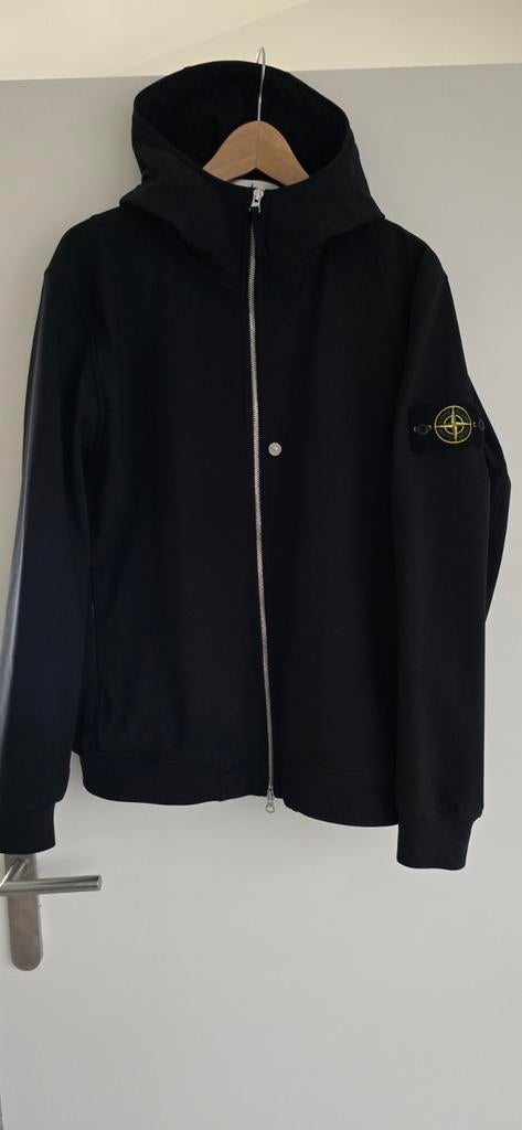 Stone island soft shelle R  maat L, Ophalen of Verzenden, Zo goed als nieuw, Zwart