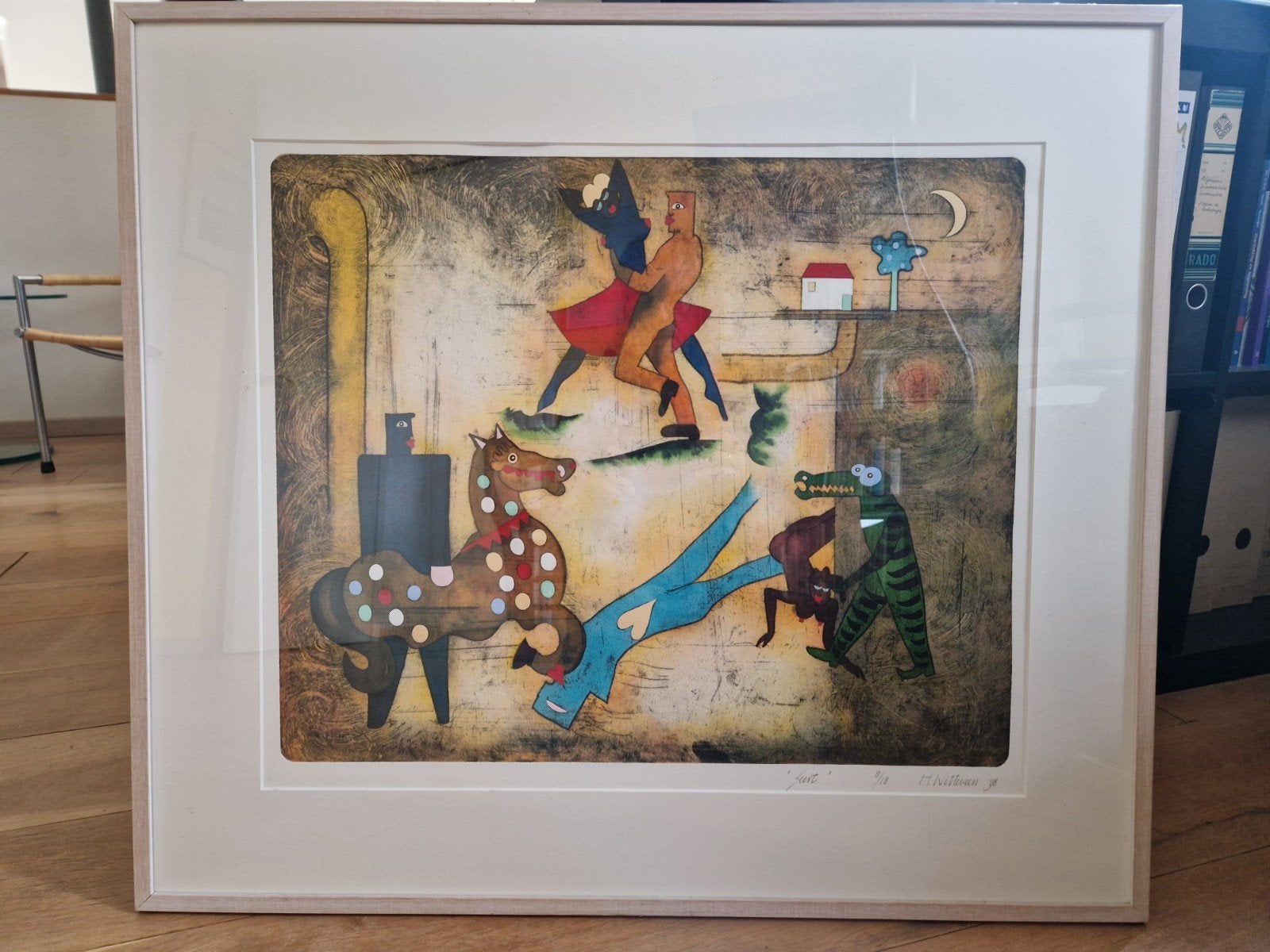 Kleuren ets van Holly Witteveen, gesigneerd en genummerd, Ophalen of Verzenden