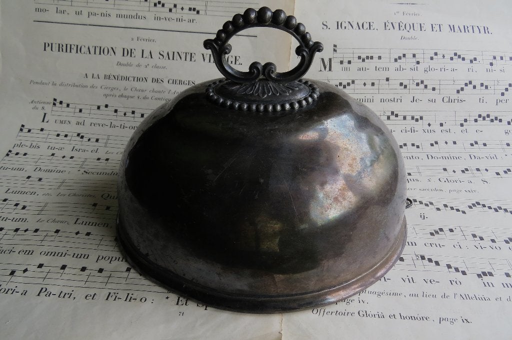 Antieke Engelse dekschaal cloche, Atkin Brothers c.1860, Ophalen of Verzenden