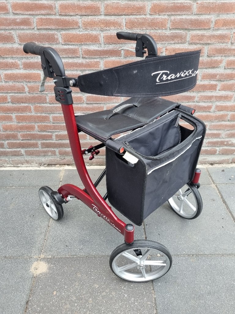 Travixx Deluxe M rollator - 100% Technisch in orde, Diversen, Rollators, Ophalen, Opvouwbaar, Gebruikt