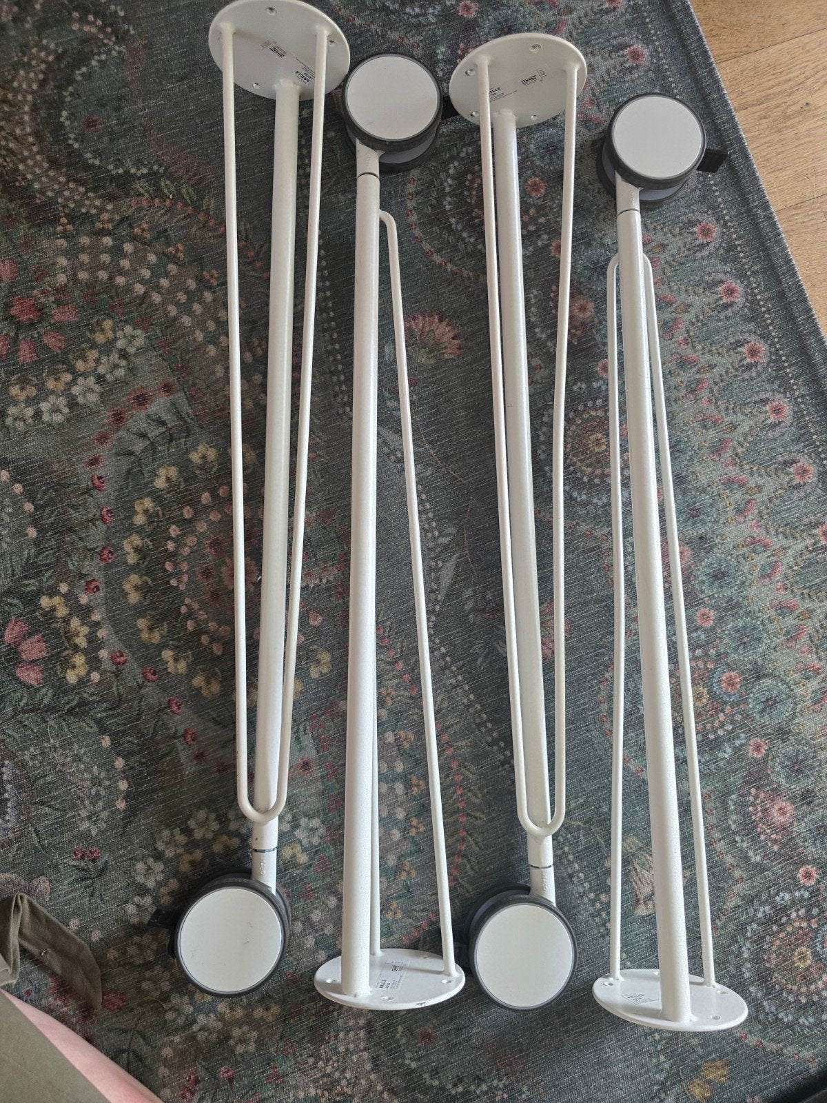 IKEA Krille Tafelpoten op Wielen - 4 stuks, Ophalen of Verzenden, Rechthoekig, 50 tot 100 cm, Minder dan 50 cm
