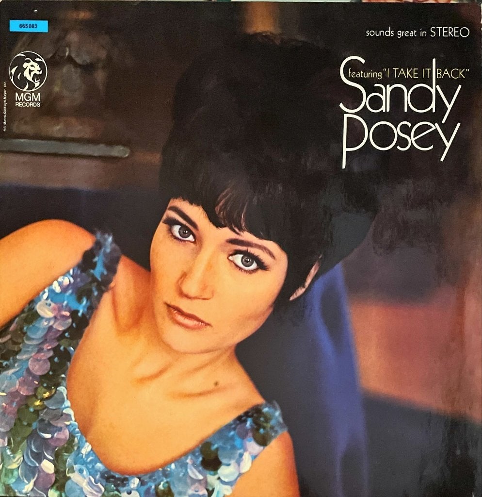 Sandy Posey – Sandy Posey Featuring I Take It Back, LP, Gebruikt, Inclusief binnenhoes, Ophalen of Verzenden
