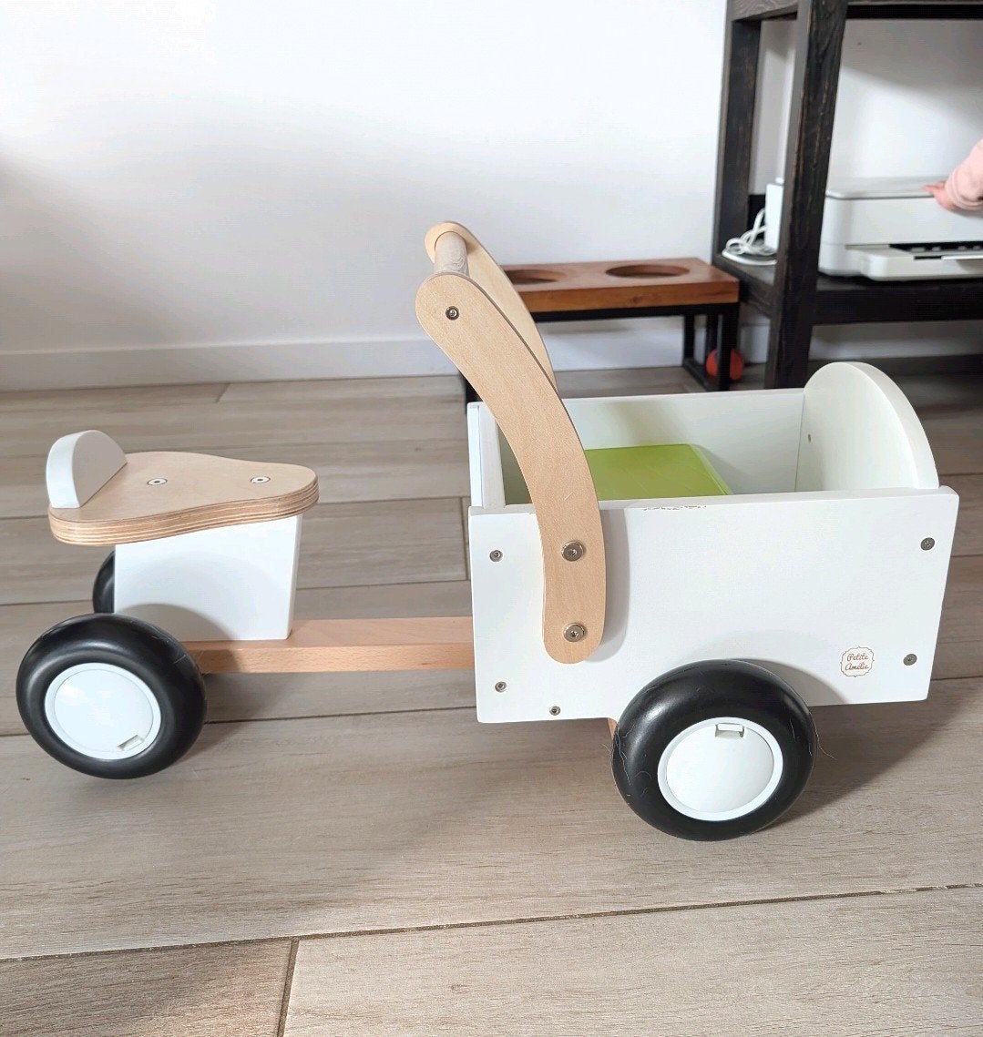 Petite Amélie Houten Bakfiets / Loopfiets "Amsterdam", Ophalen, Overige merken