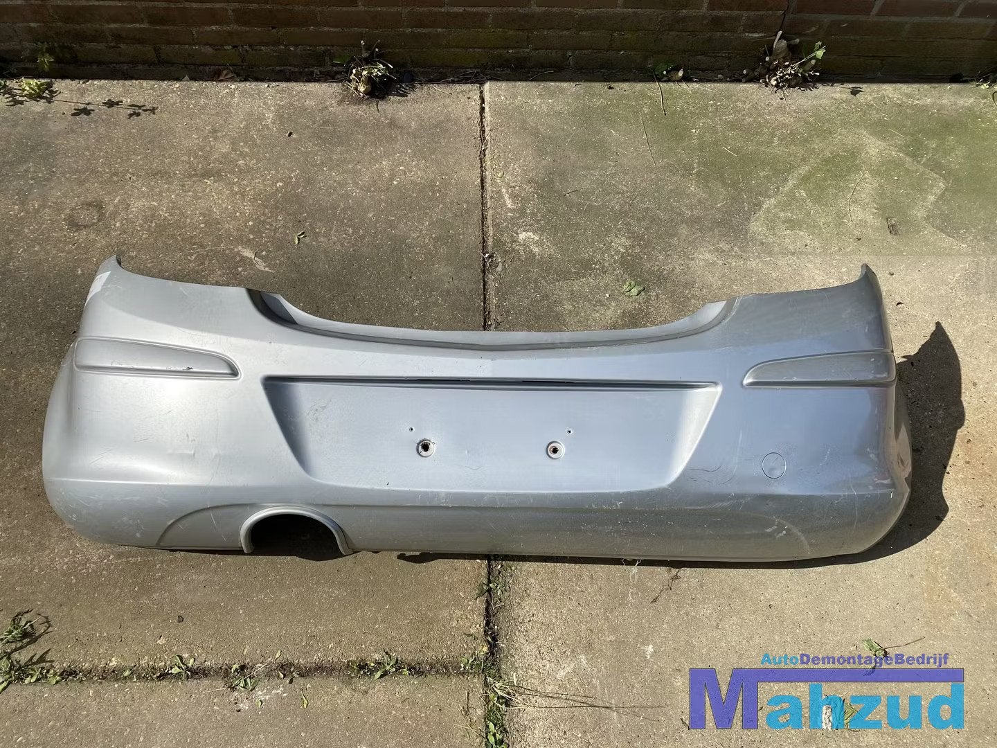 OPEL CORSA D Zilver grijs achterbumper 3 deurs 2006-2014, Auto-onderdelen, Carrosserie en Plaatwerk, Gebruikt, Opel Automobile GmbH