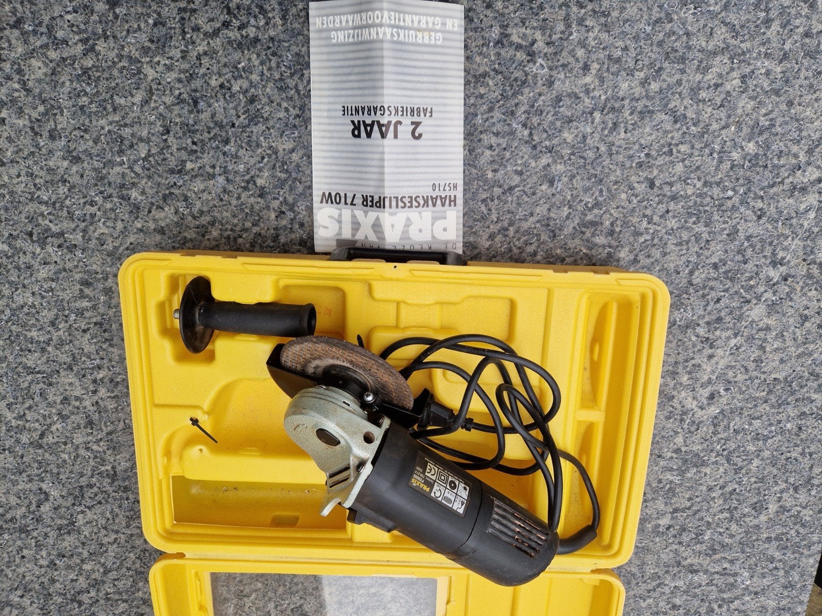 Praxis Haakse Slijper 710W, Ophalen, Gebruikt