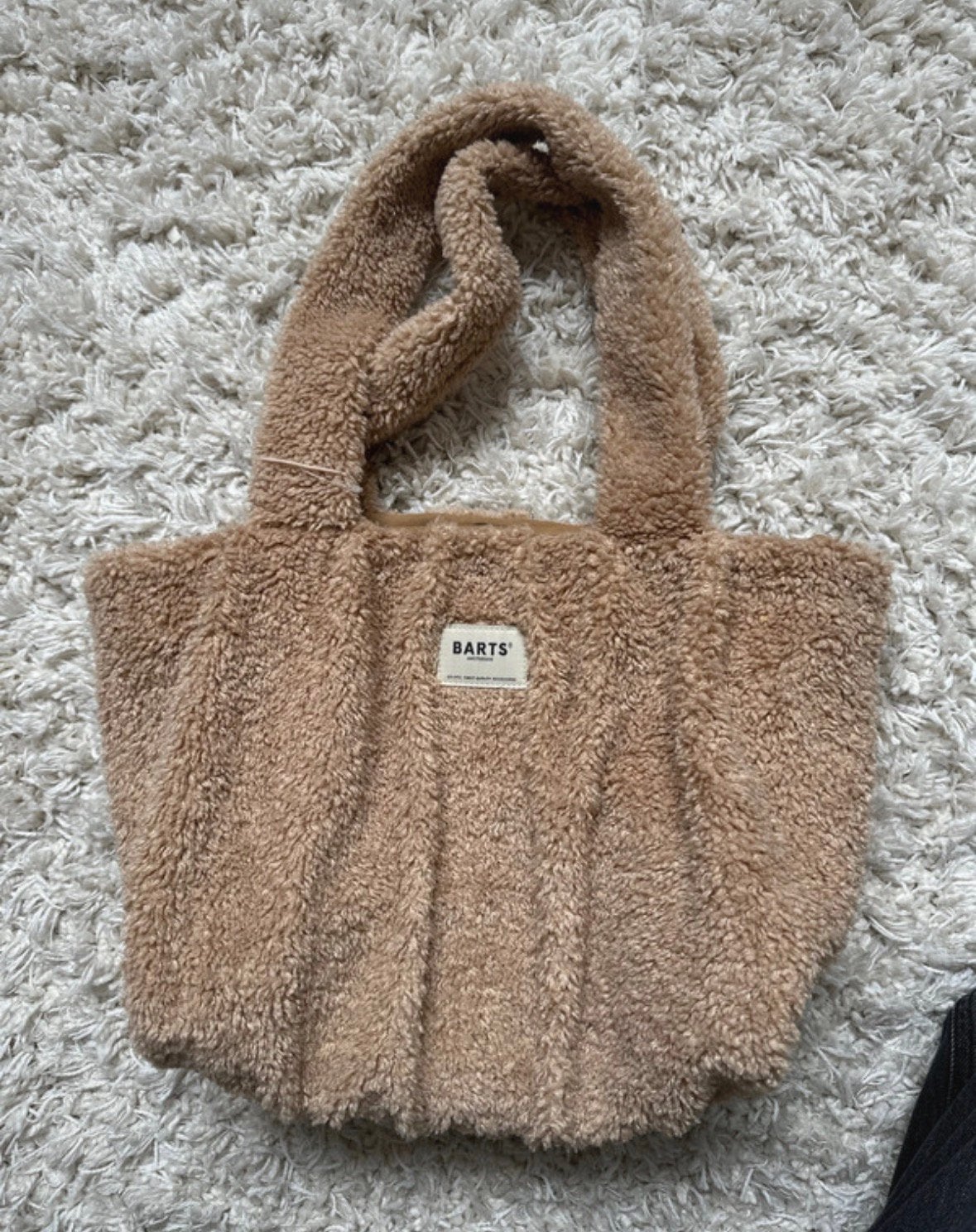 Barts teddy tas, Sieraden, Tassen en Uiterlijk, Tassen | Damestassen, Verzenden, Zo goed als nieuw, Beige, Overige typen