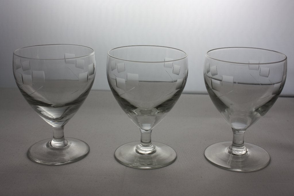 3 oude Franse glaasjes, Ophalen of Verzenden