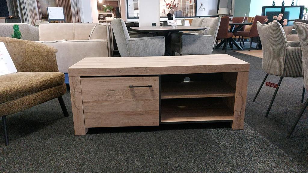 TV-meubel / Dressoir met lade en open vakken, Ophalen