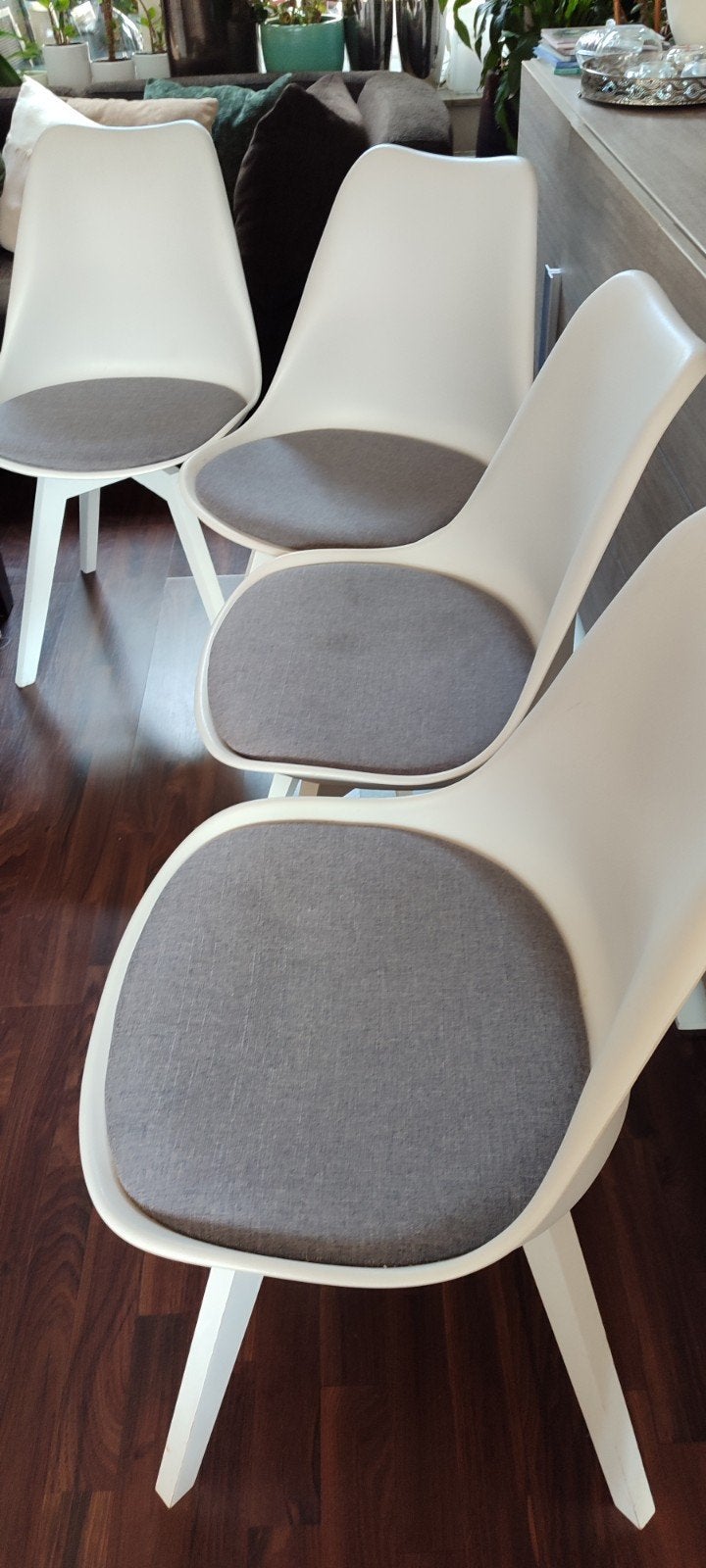 stoelen, Ophalen, Kunststof, Gebruikt, Wit