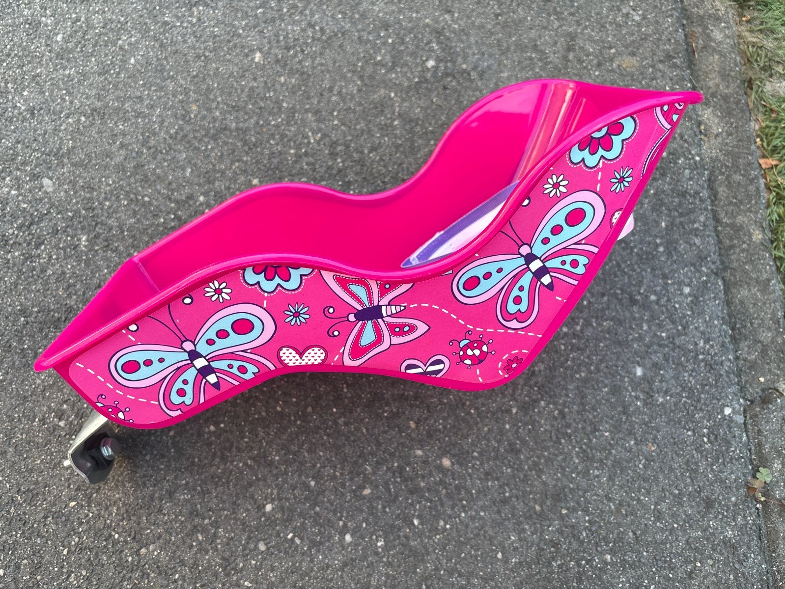 Volare pink doll seat for girl’s bike, Ophalen of Verzenden, Zo goed als nieuw, 0 t/m 10 kg, Achterzitje