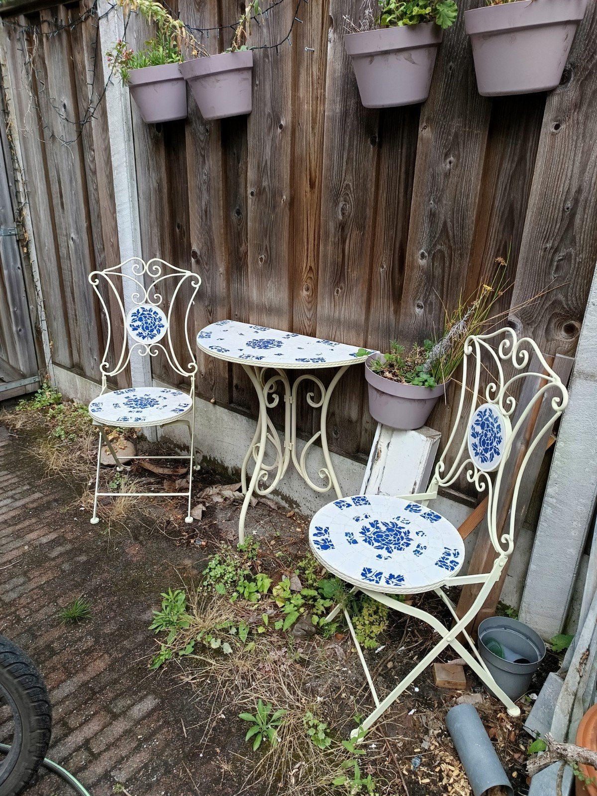 Bistroset 2 stoelen 1 tafel, Ophalen, Nieuw, 2 zitplaatsen, Tuinset