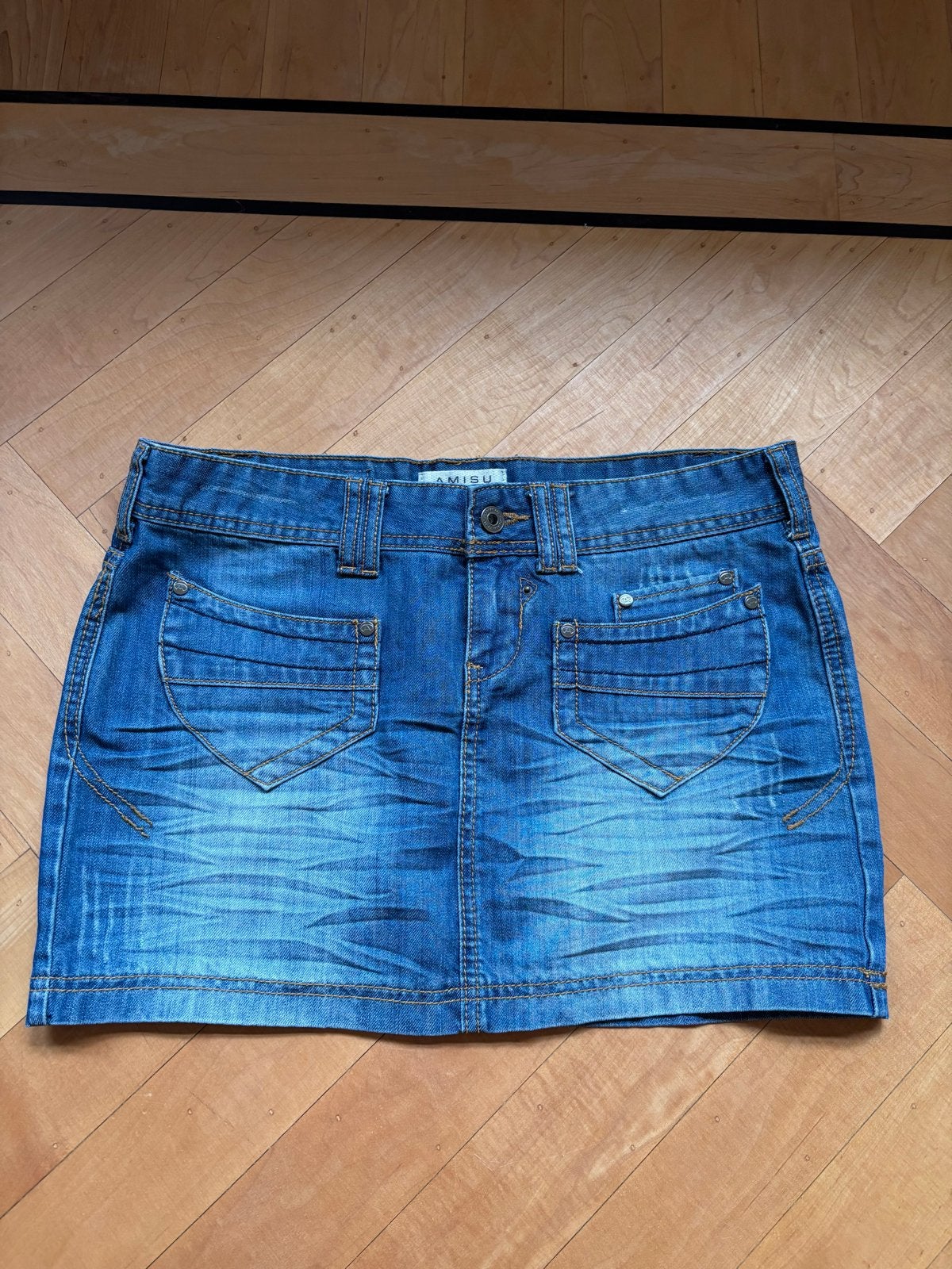 Amisu Jeans spijkerrokje maat 36-38 small goede staat!, Blauw, Ophalen of Verzenden, Zo goed als nieuw, Maat 36 (S)