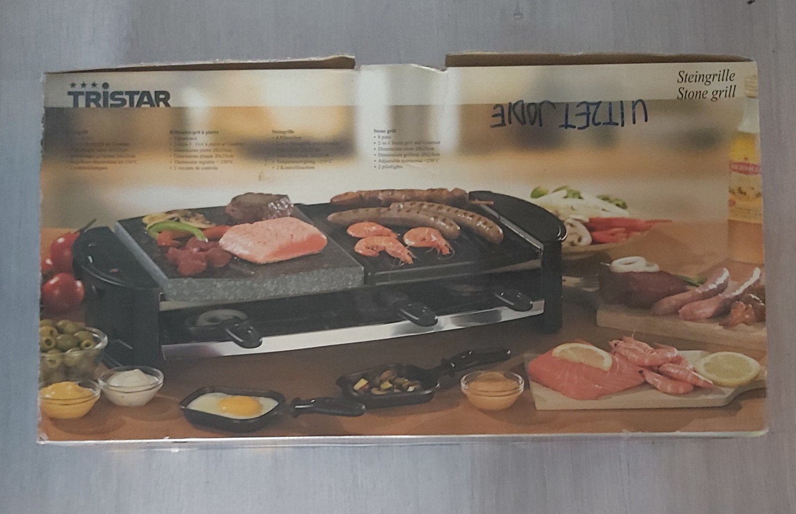 Tristar Grillplaat / Steingrille - Nieuw in doos, Ophalen of Verzenden, Nieuw, Steengrill