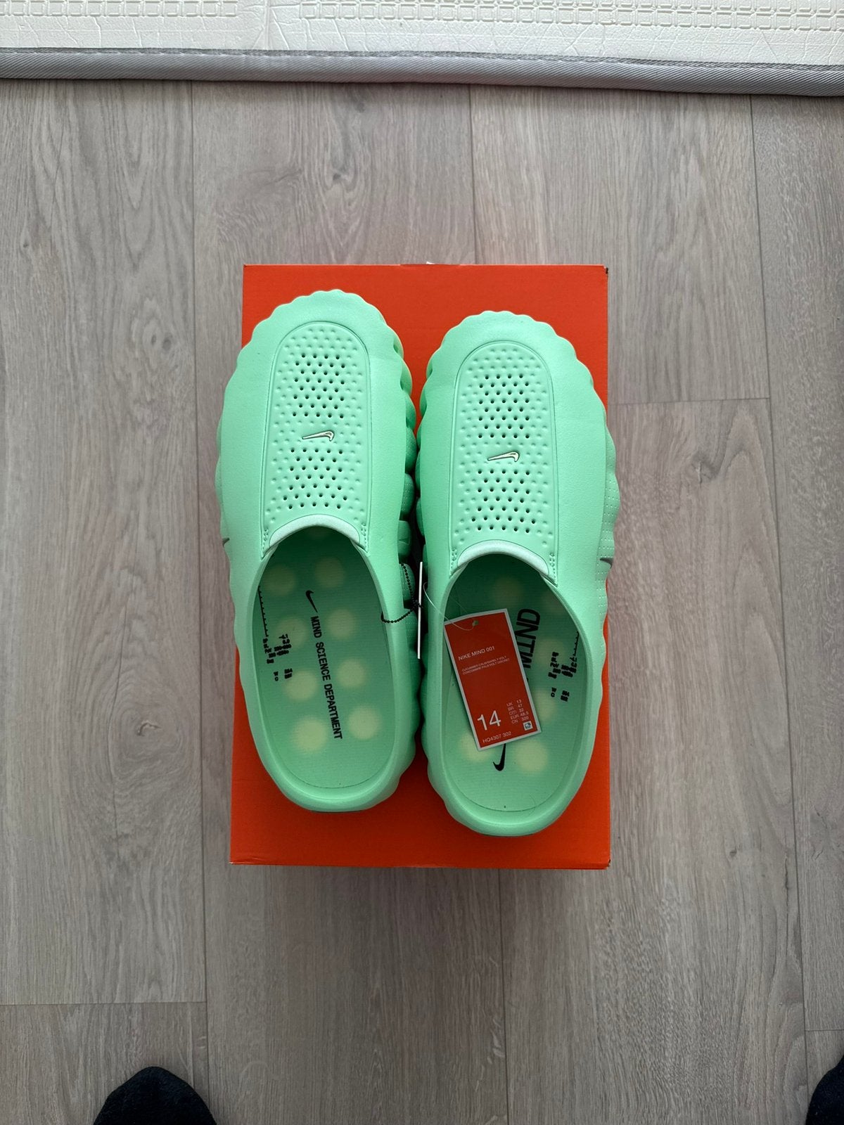 Nike Mind 001 Origineel Maat 48,5 Groen, Slippers, Overige kleuren, Nieuw, Ophalen of Verzenden