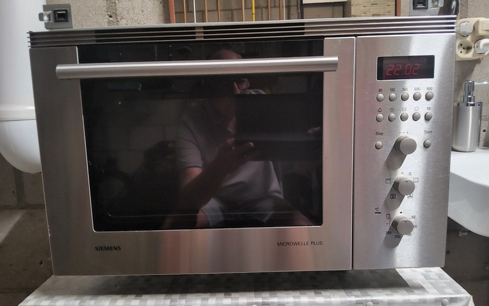 Siemens Microwelle Plus Combimagnetron - Inbouw, Witgoed en Apparatuur, Magnetrons, Gebruikt, Inbouw, Combimagnetron, 60 cm of meer