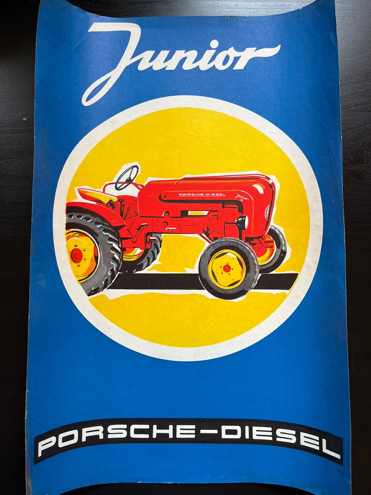 Orginele Porsche Diesel tractor poster, Ophalen of Verzenden, Gebruikt