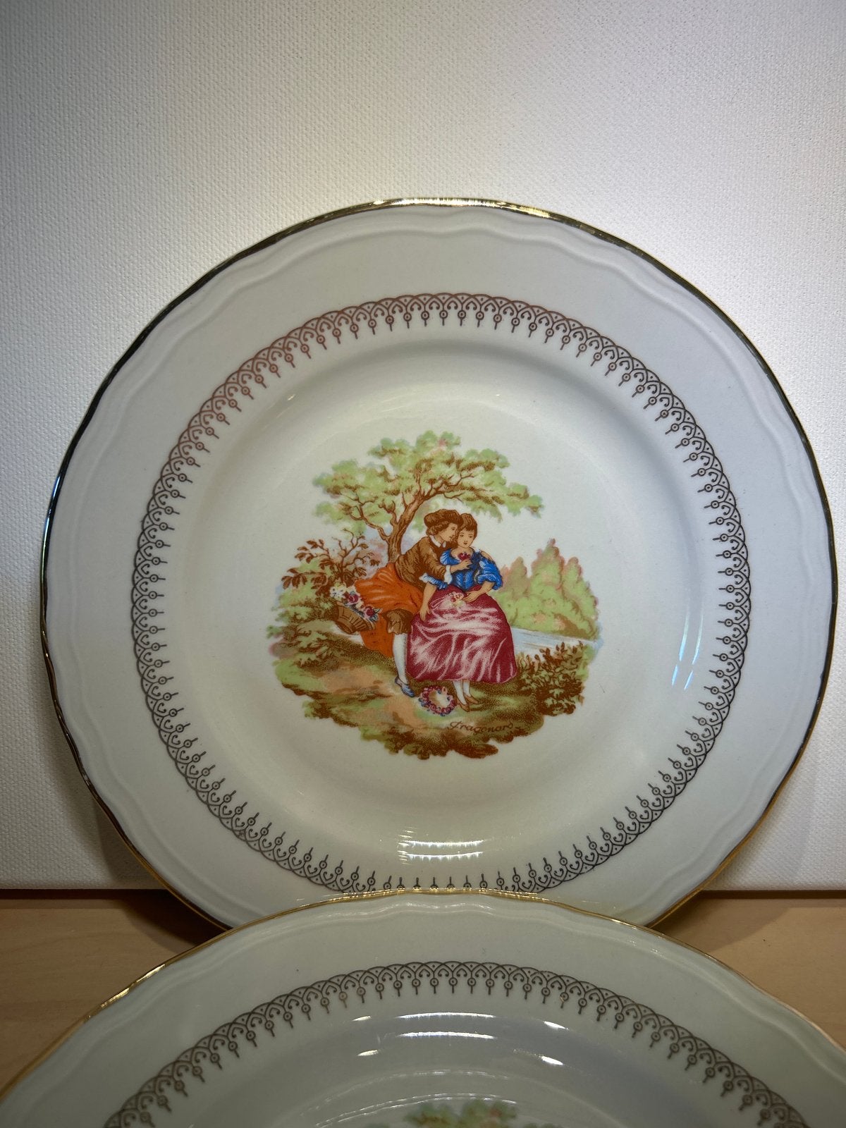 Royal Tognana Italiaans - set 12 bordjes 17cm - vintage, Antiek en Kunst, Antiek | Servies los, Ophalen