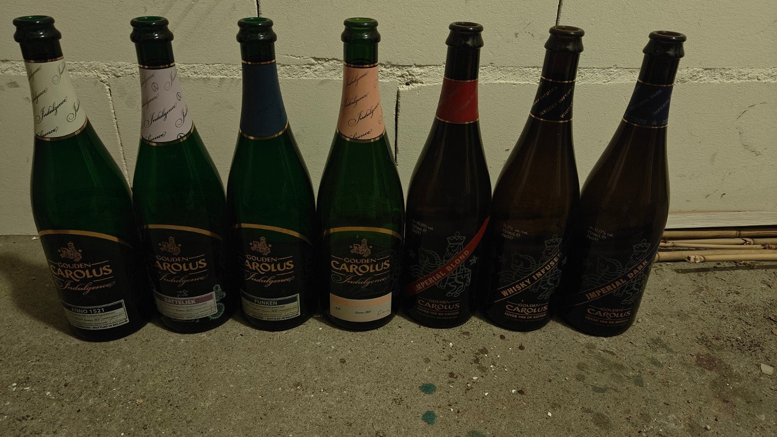 Gouden Carolus Indulgence & Imperial bieren (lege flessen), Verzamelen, Ophalen of Verzenden, Gebruikt