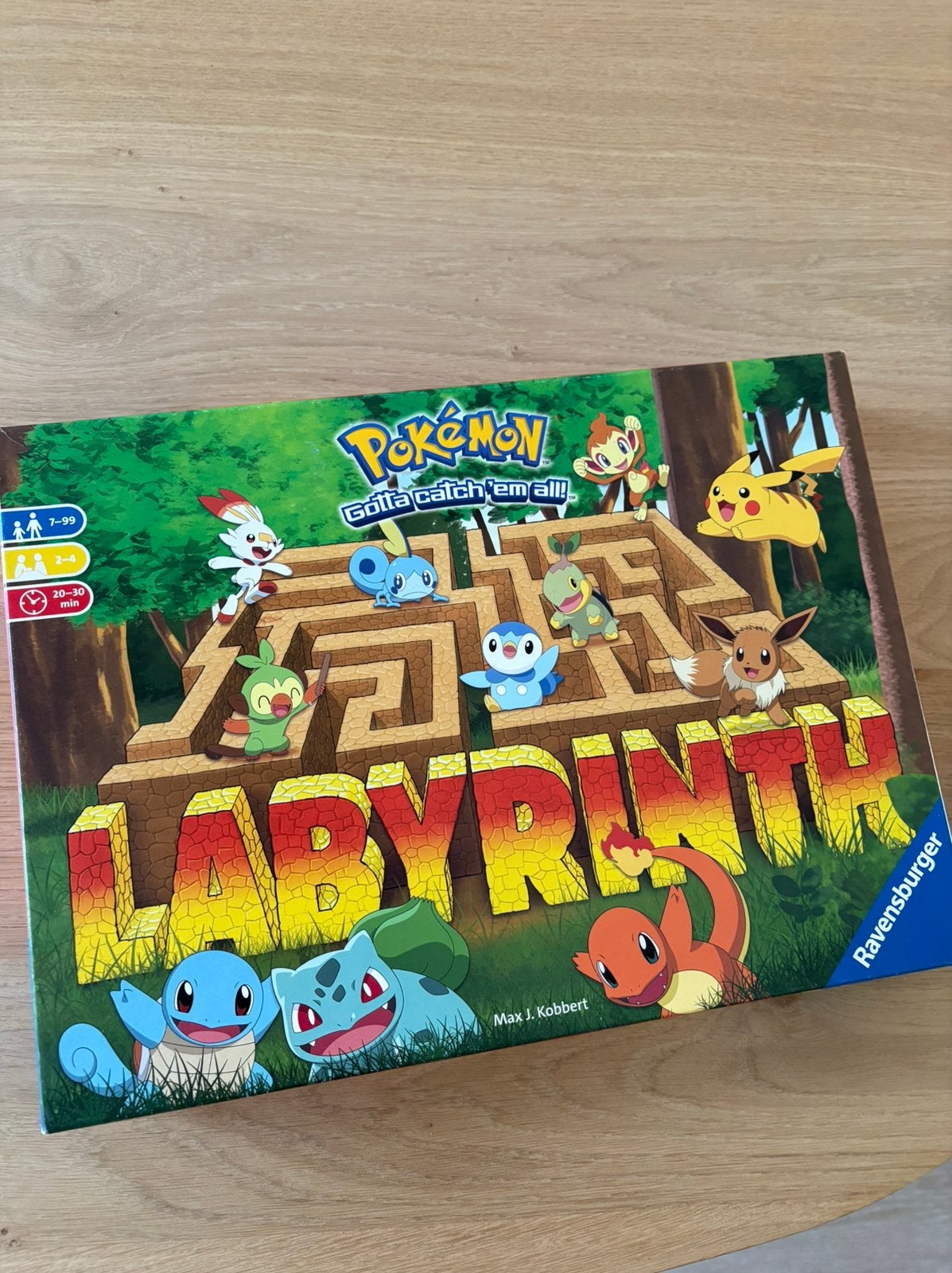 Bordspel Labyrinth Pokemon zgan en compleet, Ophalen of Verzenden, Zo goed als nieuw