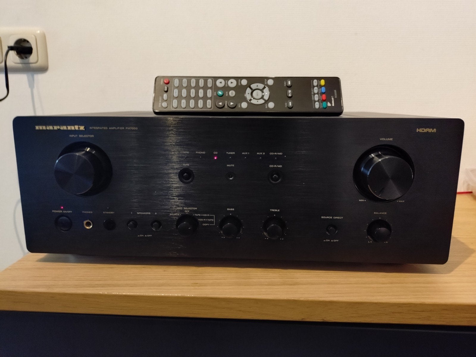 Marantz PM7000 stereo versterker compleet met AB., Marantz, Ophalen of Verzenden, Zo goed als nieuw, 60 tot 120 watt