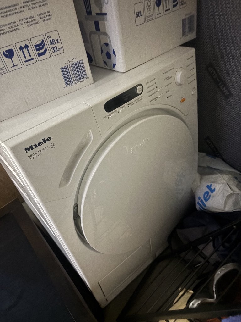 Miele Droger Softcare T7744C, Ophalen, 6 tot 8 kg, Gebruikt, Condens