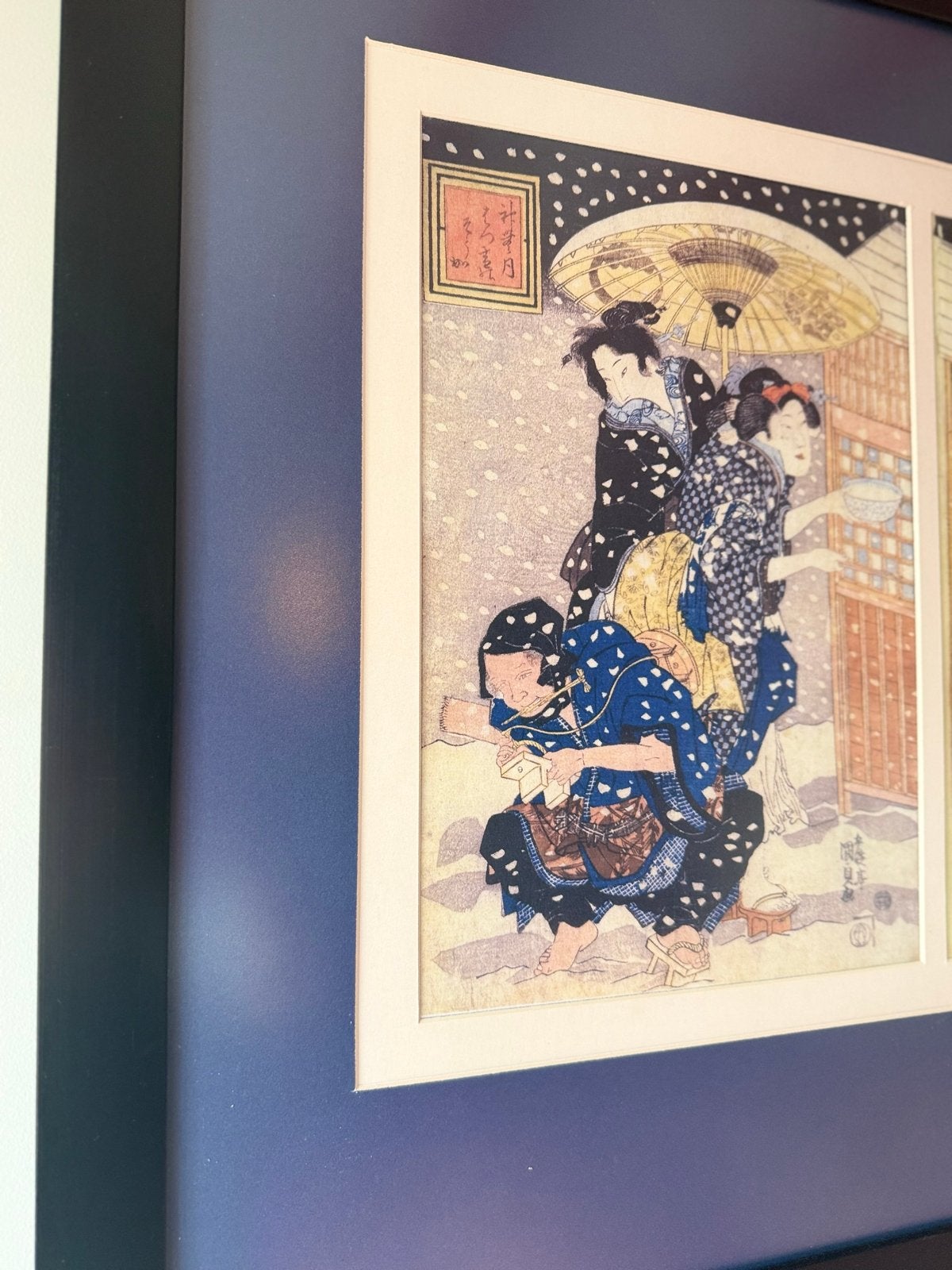 Japanse Houtsnedes - Ukiyo-e Stijl, Antiek en Kunst, Schilderij, Ophalen of Verzenden, Papier/karton, Japan