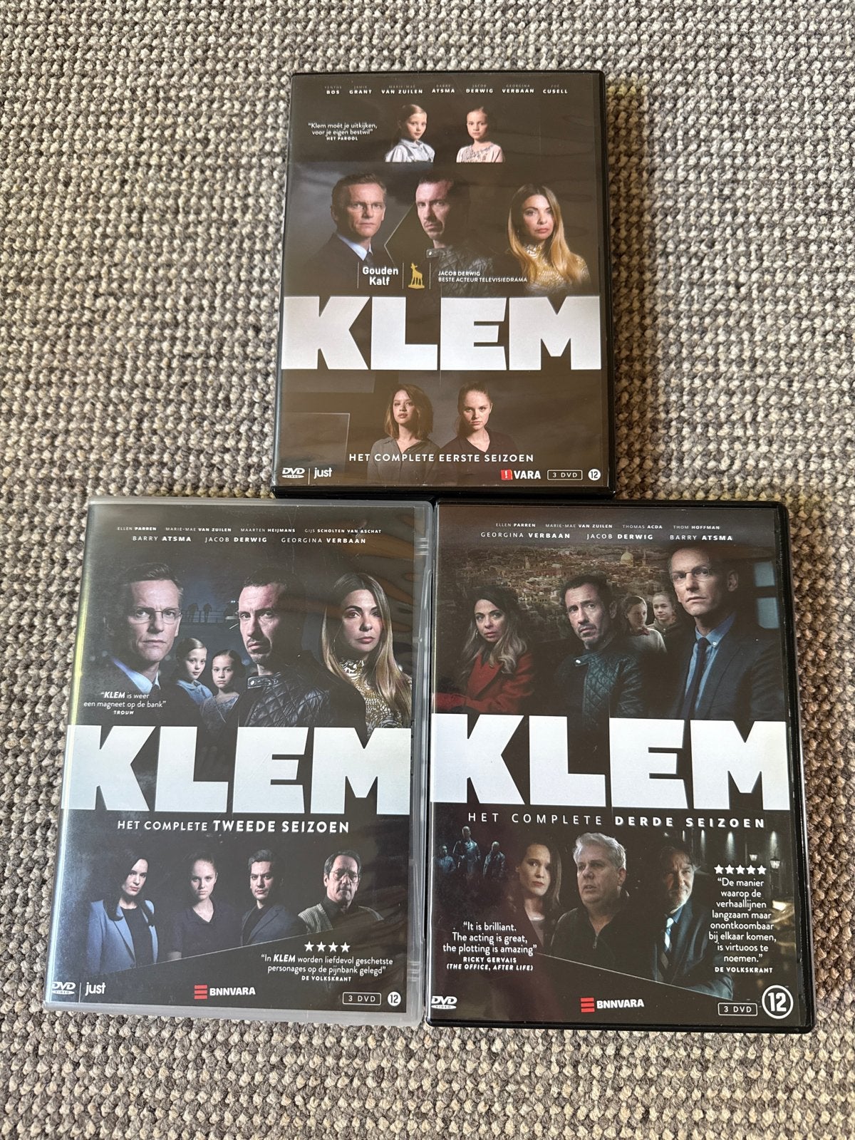 KLEM Seizoen 1 t/m 3 - de Complete Serie, ZELDZAAM, Vanaf 12 jaar, Ophalen of Verzenden, Zo goed als nieuw