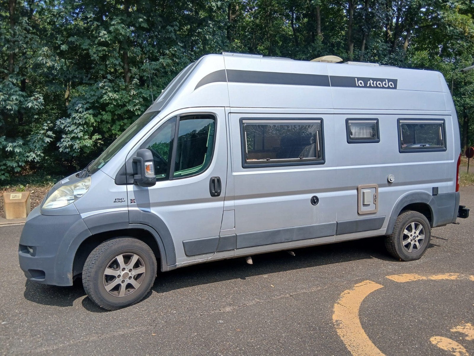 4x4 La Strada Buscamper met nieuwe fietsendrager en koelkast, Koelkast, Fiat, Particulier, Cassettetoilet