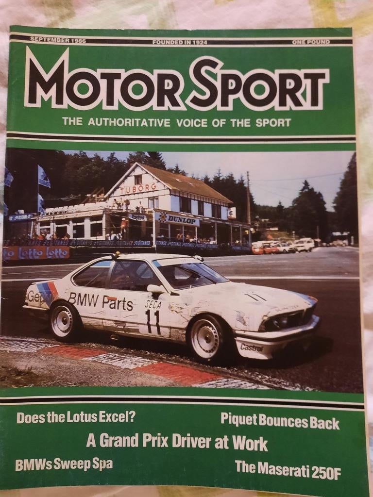 Motor Sport Magazine september 1986, Ophalen of Verzenden