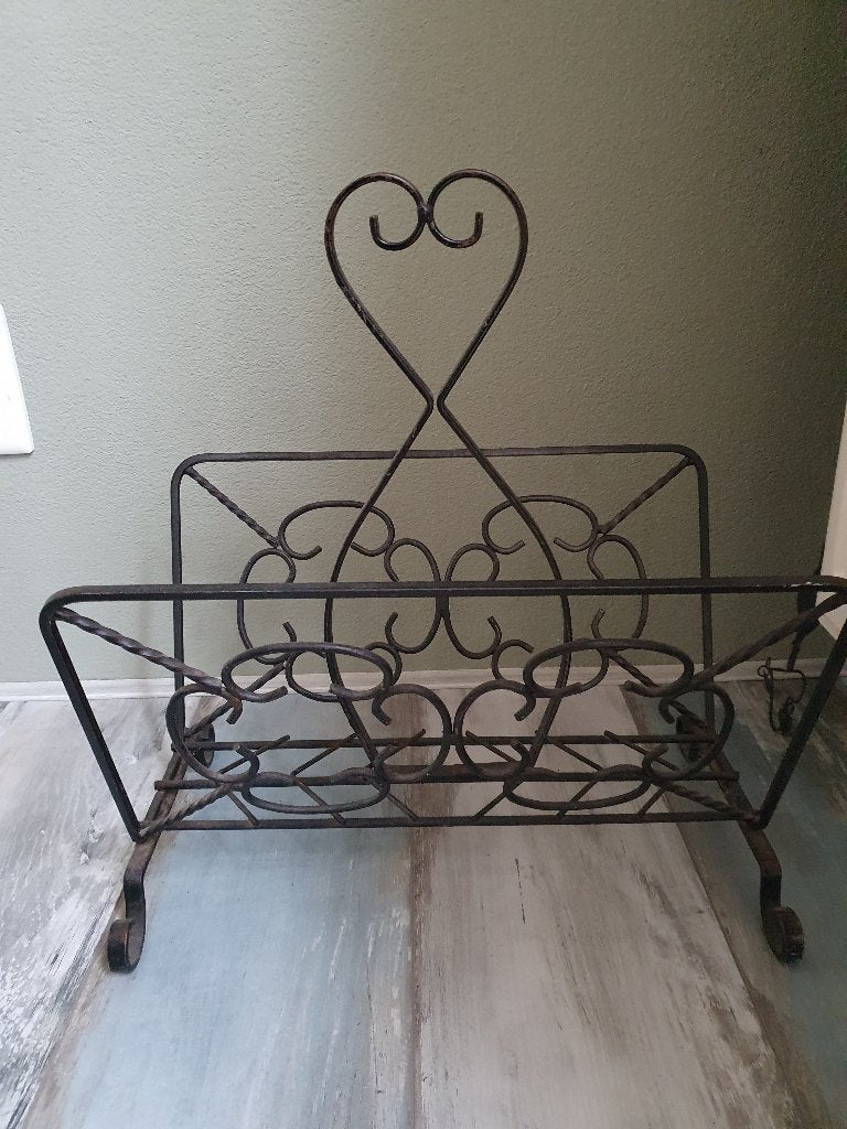 Laaks Brocante, oude vintage lectuurmand (2), Ophalen, Gebruikt