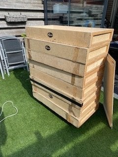 aangeboden 8 kisten voor transport of opslag., Ophalen, Gebruikt, Overige instrumenten, Flightcase