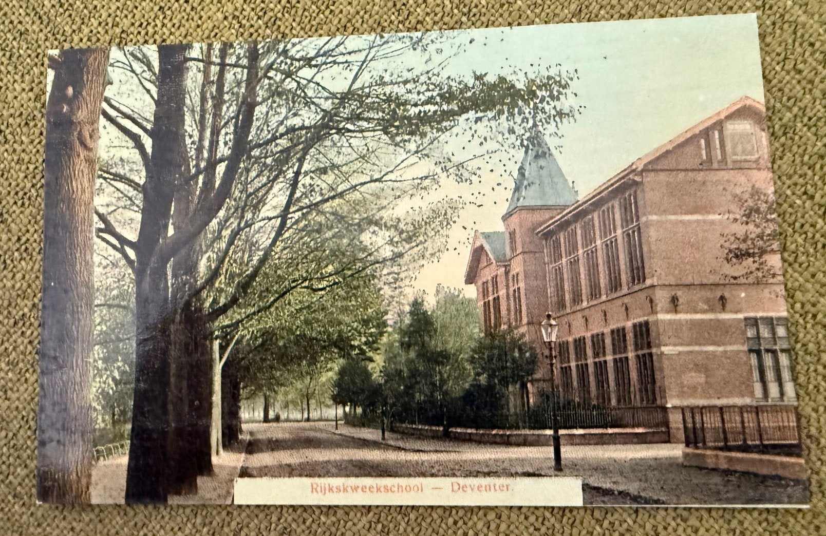 Ansichtkaart Deventer Rijkskweekschool, Ophalen of Verzenden, Voor 1920, Overijssel