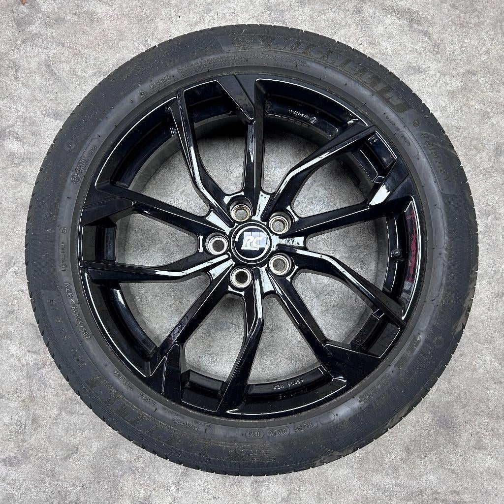 19 inch RC design velgen + zomerbanden Peugeot 3008 | 5008, Auto-onderdelen, Banden en Velgen, 19 inch, Gebruikt, Banden en Velgen