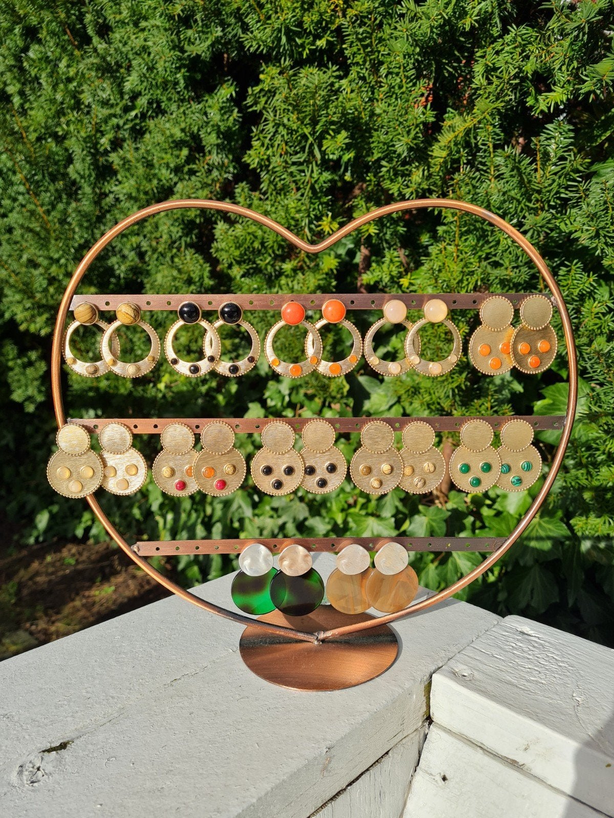 Biba oorbellen staal goud natuursteen 4 euro pp nieuw, Overige materialen, Hangers, Nieuw, Ophalen of Verzenden