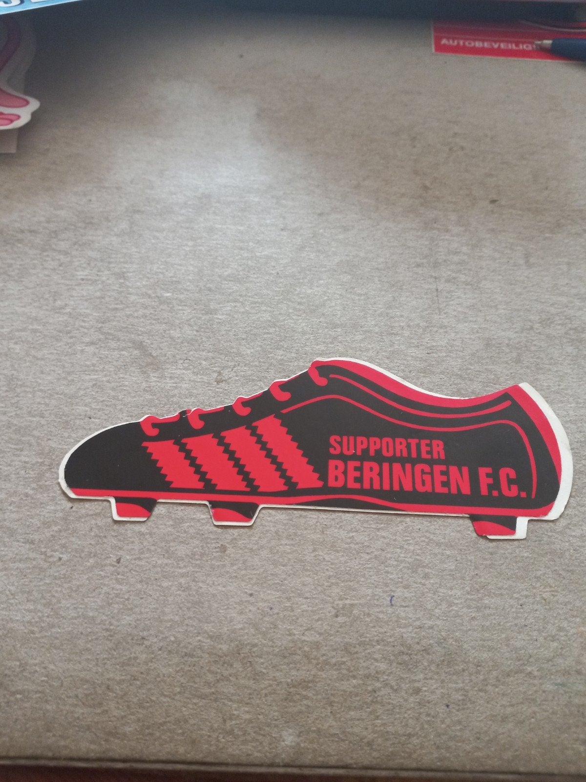 Supporter Beringen F.C. Voetbalschoen Sticker, Ophalen of Verzenden