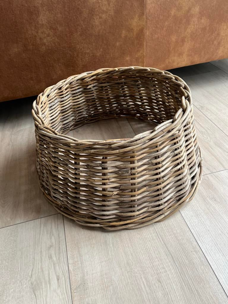 Rotan mand / rieten mand, Gebruikt, Ophalen of Verzenden, Landelijk, Natuurlijk materiaal