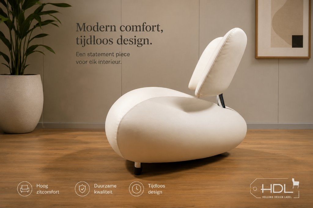Leolux Pallone fauteuil model pa refurbished, Kunststof, Nieuw, 75 tot 100 cm, Ophalen of Verzenden