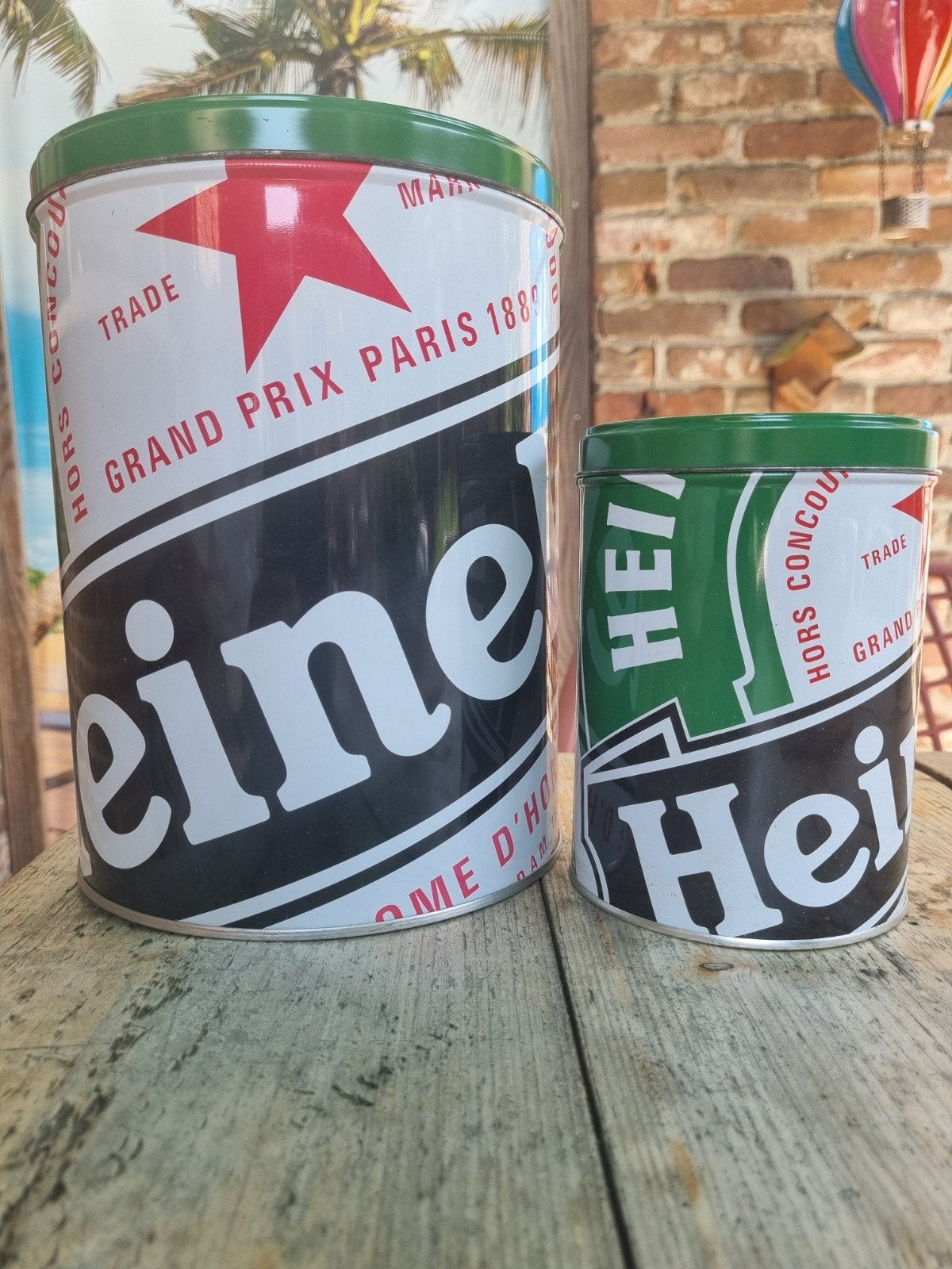 Heineken Blikken Set - Groot en Klein, Ophalen of Verzenden, Zo goed als nieuw, Overige typen, Heineken