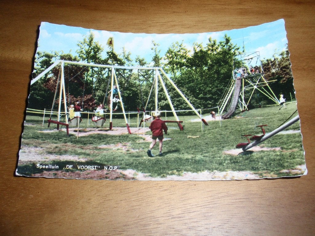 Speeltuin De Voorst N.O.P.  Noordoostpolder bij Kraggenburg, Verzenden, 1940 tot 1960, Gelopen, Flevoland